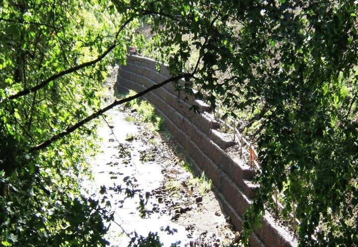 Upstream view of completed Terramesh structure
