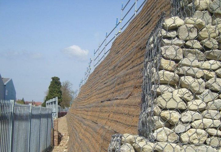 Green Terramesh® with Gabion Terramesh Wall