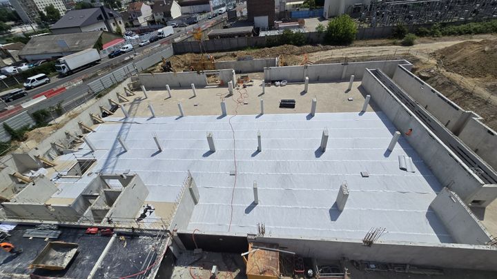 Vue d'ensemble du parking enterré de Choisy le Roi