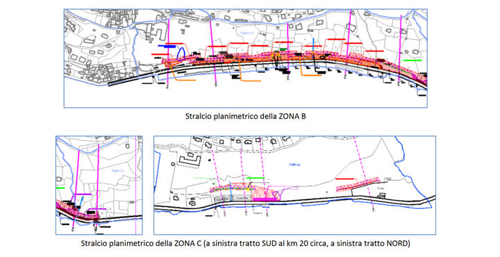 Planimetria degli interventi in progetto