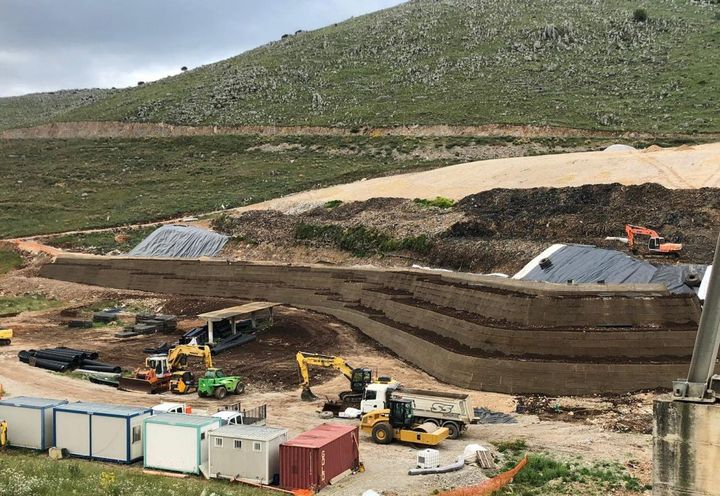 Fase di realizzazione terre armate