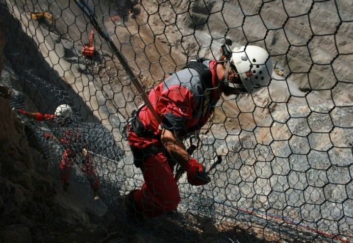 Rockfall protection at the Highdam site