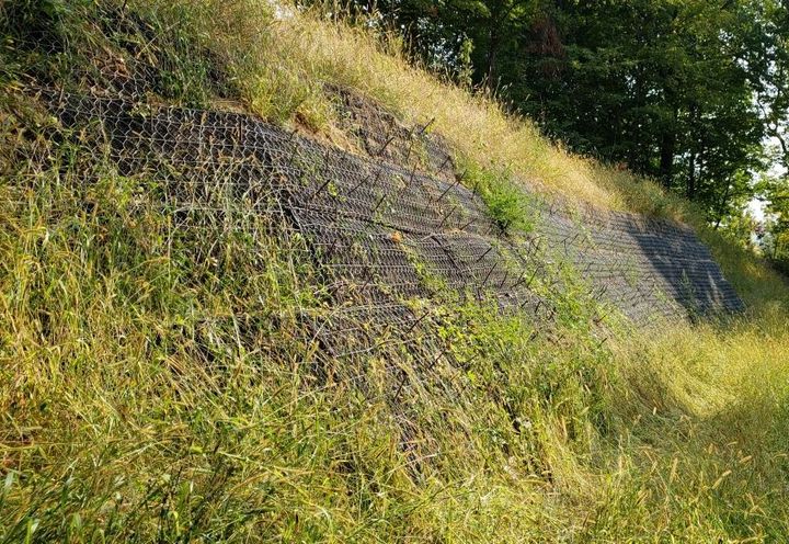 Completed Green Terramesh Slope