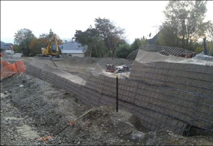GTM embankment: Installation of GTM cage in progress