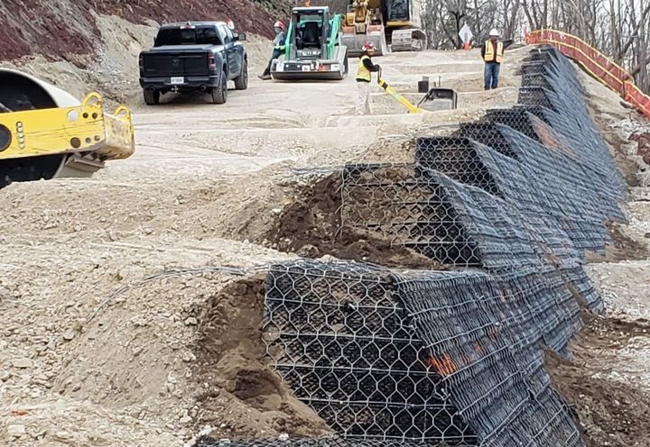 Green Terramesh® during construction