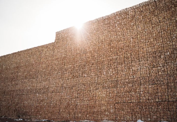 Completed: close view of Paramesh MSE wall