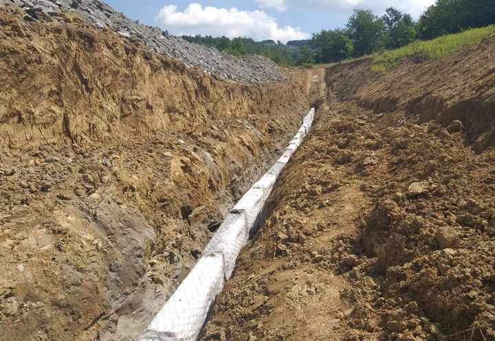 POSA LINEA DRENANTE PRINCIPALE