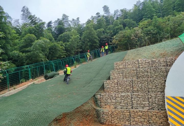 江苏宜长高速隧道口综合生态防护工程