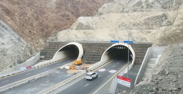 Completed Terramesh at Al Raugh Tunnel