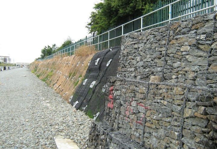 Installation of Gabion retaining wall