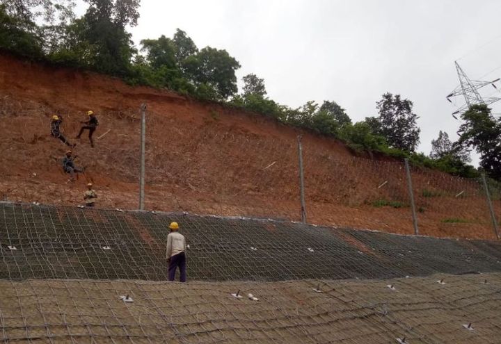 Figure-5 Installation of primary and secondary mesh (MacRing + DT mesh)