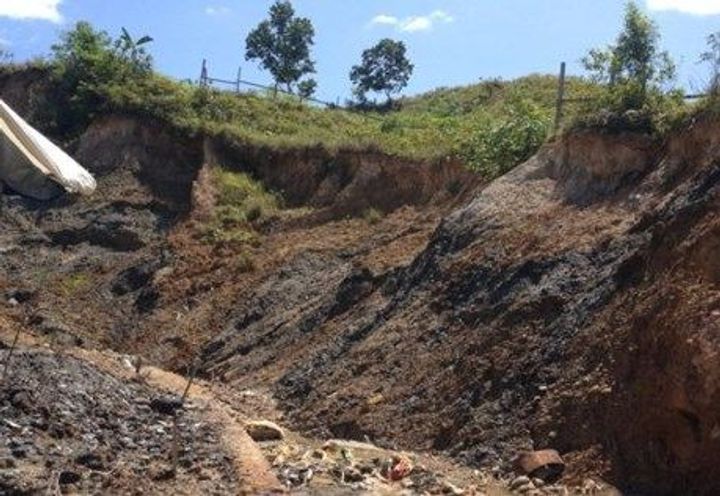 Site condition before the intervention