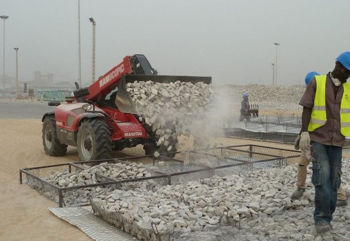 Filling of the Reno Mattresses