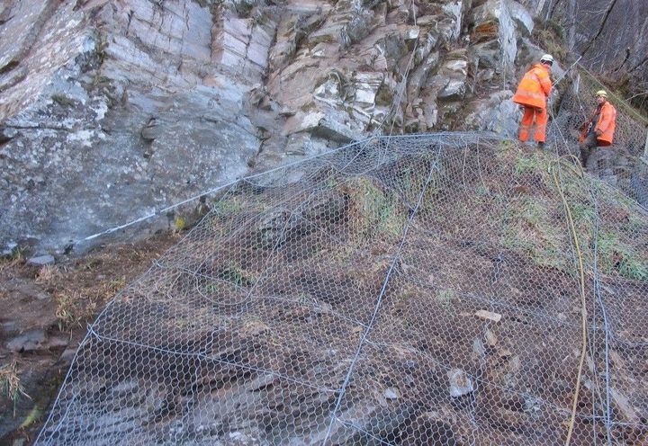 During construction using roped access specialists