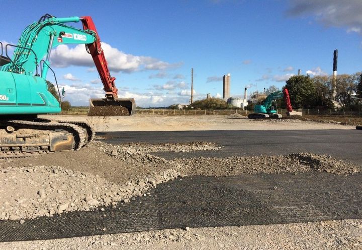 Biomass Energy Plant Ground Improvement Geogrid Solution on Weak Soil