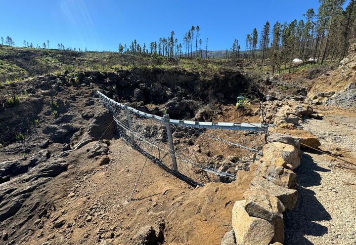 Barrera Debris Flow desde valle