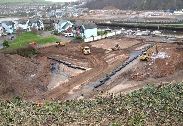 View of the construction site for Cavanna Homes development