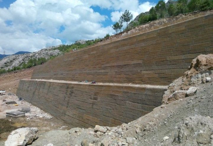 After The Green Terramesh Retaining Wall Construction