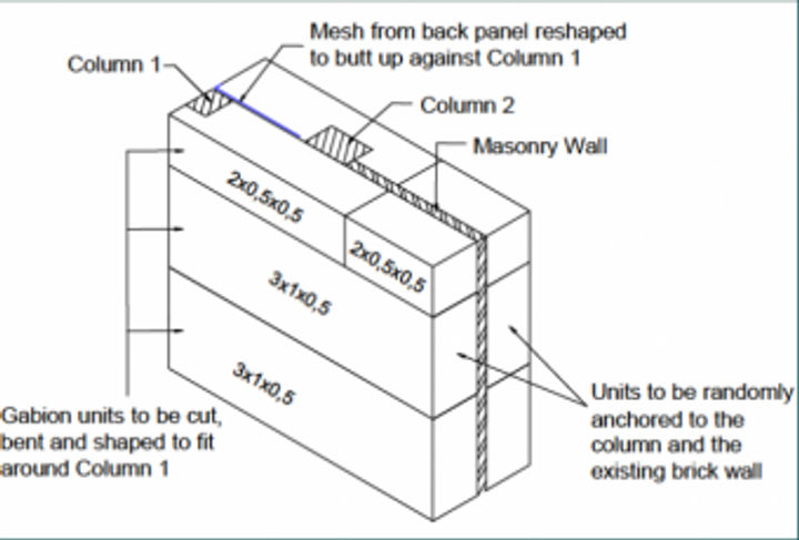 Wall cladding detail