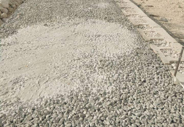 Photo of Macwall with cement stabilized fill