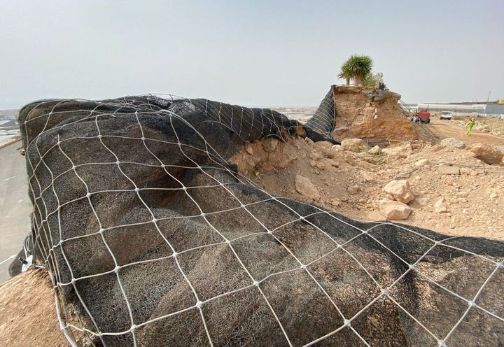 Excavación del sostenimiento desde el interior