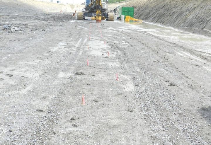 Layout of pile locations