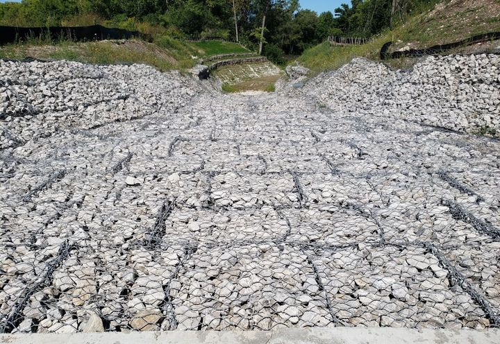 View of finished channel before vegetation establishment