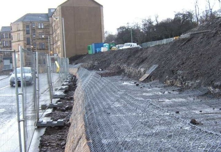 First Green Terramesh® layers being installed