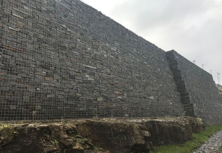 The wall is up to 7m in height