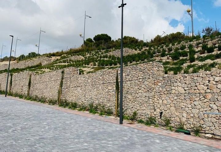 Perspectiva de los gaviones