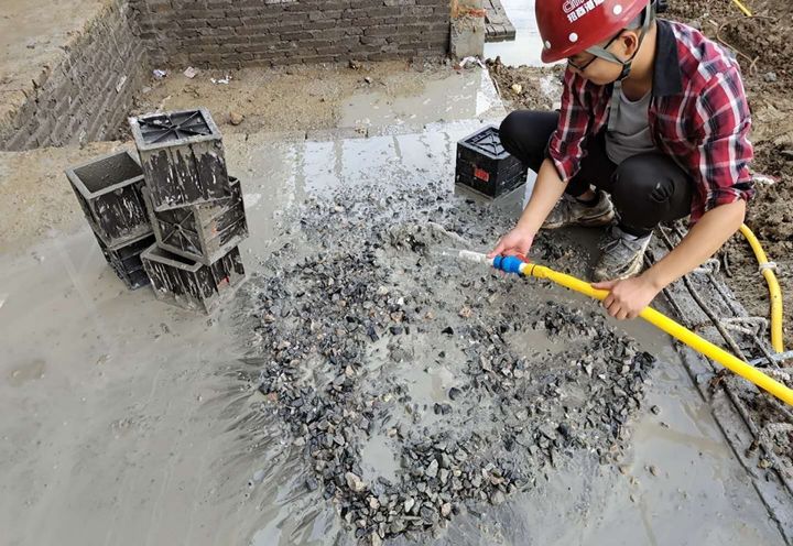 图3 钢纤维混凝土现场水洗检验