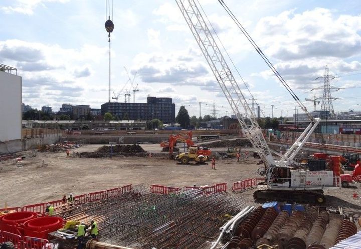 Working platform prepared to support the CFA rig machine