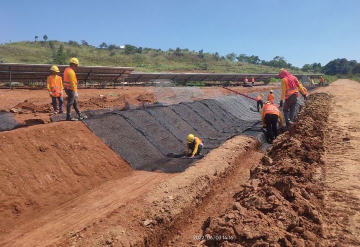 115 MWAC BARAS SOLAR POWER PLANT CHANNEL LINING SOLUTION_0