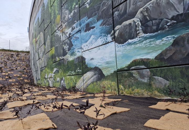 Détail de la fresque en MacRes