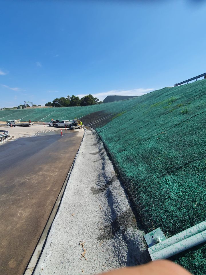 MacMat R Installation with Hydroseeding
