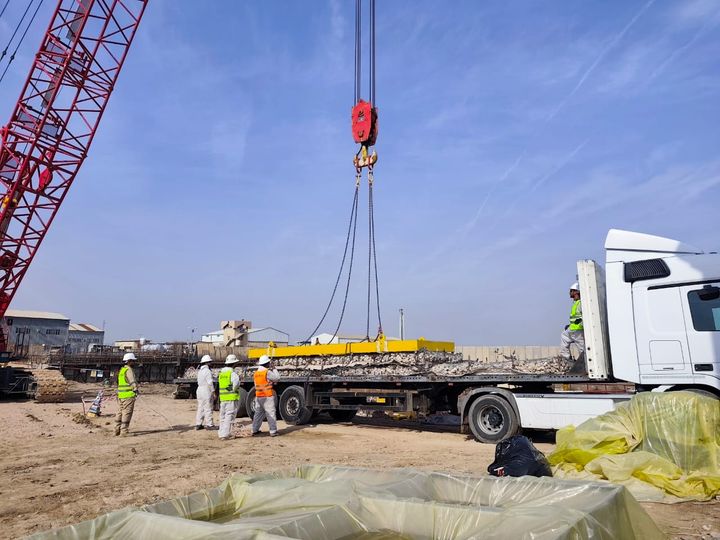 During Off-loading 