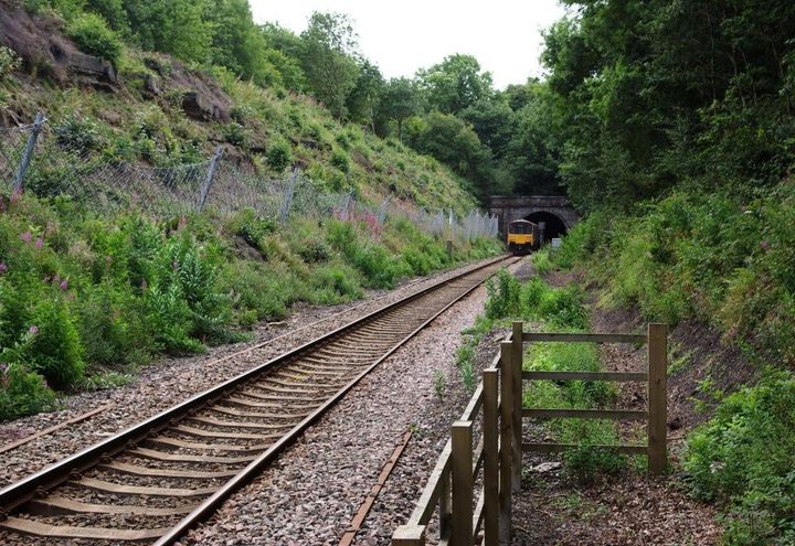 Post installation of the catch fences at Cumberworth