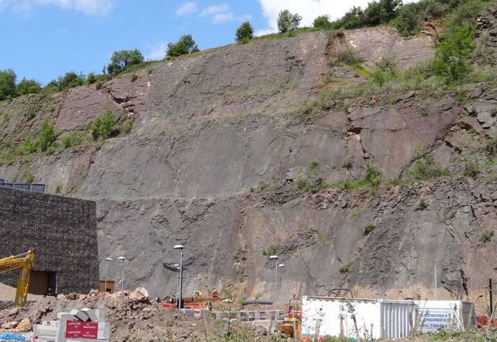 The rock is Carboniferous Limestone of the Black Rock Limestone Subgroup