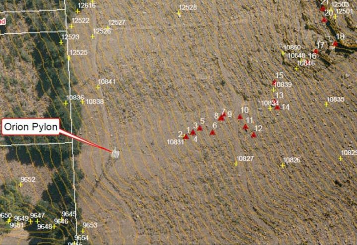 Mapped precarious boulders
