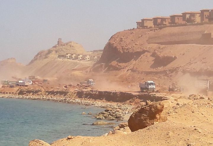 During construction: initial site activities