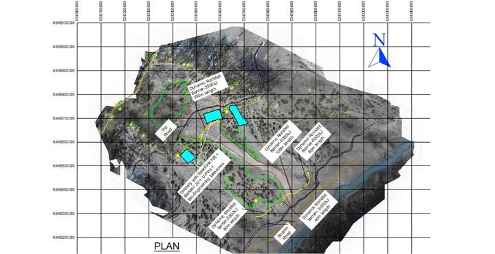 Plan showing scheme