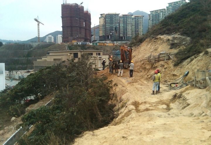 Site clearing in progress