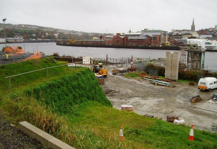 Construction of the Peace Bridge