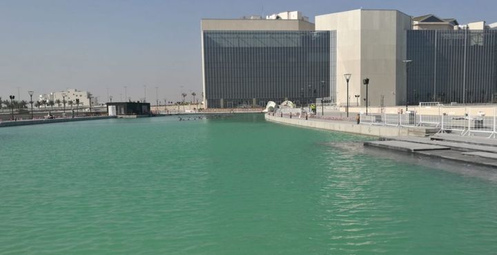 Completed Dilmunia Grand Canal lined with Maccaferri products