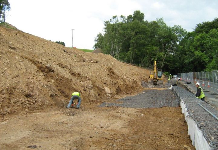 Installing Terramesh® soil reinforcement