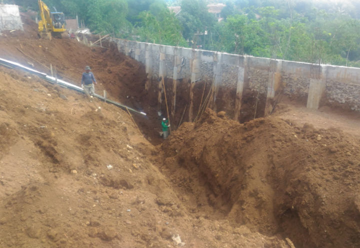 Initial site condition before installation of Maccaferri Solution