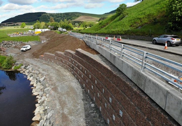 Gabion Terrramesh in position