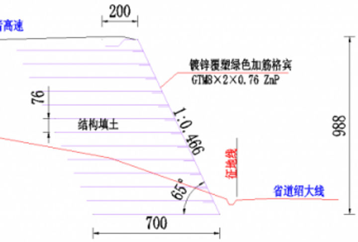 浙江绍诸高速绿色加筋格宾挡墙工程_3