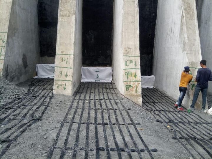 Placing of Geotextile and Laying of ParaLink