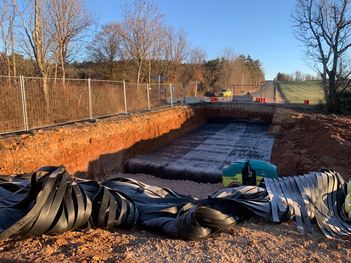 Vue du chantier en cours de réalisation ©Sage ingénierie